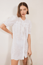 Load image into Gallery viewer, COMMONPLACE AFTERNOON SWIM PUFF SLEEVE DRESS BRODERIE
