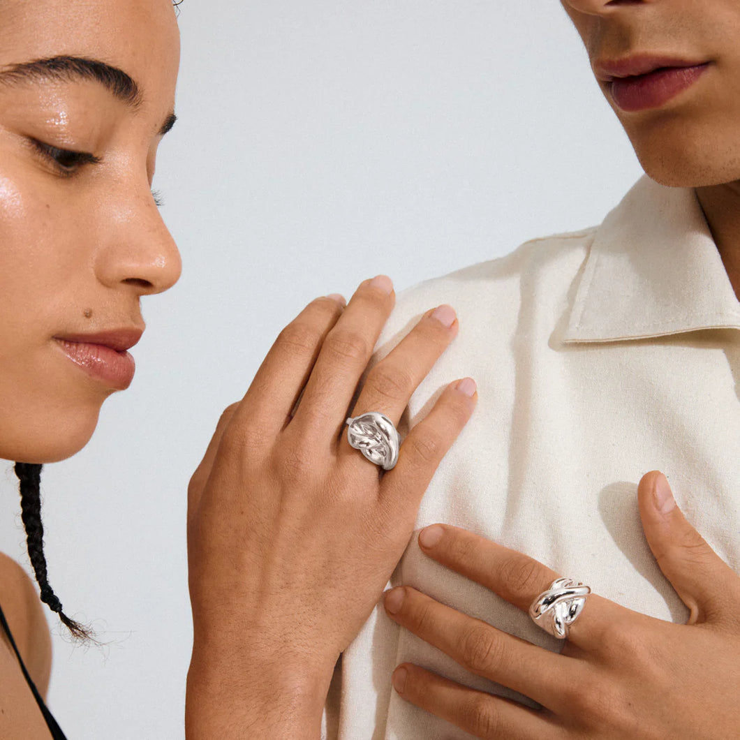 PILGRIM UNFOLD RING SILVER