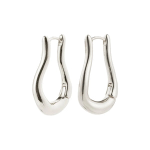 PILGRIM UNFOLD RECYCLED EARRINGS SILVER