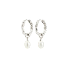Load image into Gallery viewer, PILGRIM SILVER SHIFT PEARL EARRINGS
