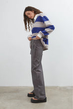 Load image into Gallery viewer, COMMONPLACE OCEAN FRILL POLO NAVY/GREY/WHITE
