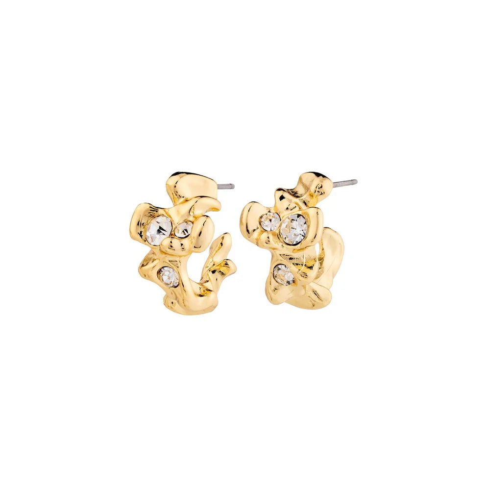 PILGRIM SUNSET RECYLED EARRINGS GOLD PLATED