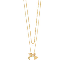Load image into Gallery viewer, PILGRIM BETWEEN RECYLCED NECKLACE GOLD
