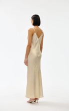Load image into Gallery viewer, KINNEY ROU SLIP DRESS GOLD LUSTRE
