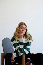 Load image into Gallery viewer, COMMONPLACE PREP STRIPE POLO DARK GREEN
