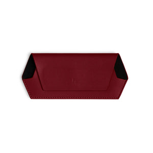 FOX & LEO GLASSES CASE BURGUNDY