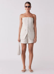 ESMAEE PORTSEA BANDEAU TOP NATURAL