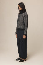 Load image into Gallery viewer, MARLE OSCAR ZIP UP BLACK/GREIGE

