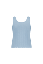 Load image into Gallery viewer, COMMONPLACE RIVIERA POINTELLE TANK SKY
