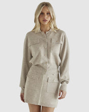 Load image into Gallery viewer, SASS BALDWIN KNIT SKIRT OATMEAL CREAM
