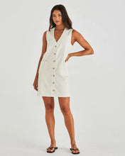 Load image into Gallery viewer, SASS SABINE DENIM VEST DRESS PARCHMENT
