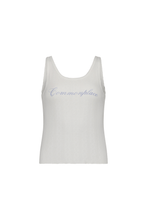 Load image into Gallery viewer, COMMONPLACE RIVIERA POINTELLE TANK CREAM
