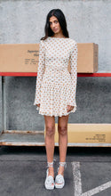Load image into Gallery viewer, MINK PINK SOLEIL DROP WAIST MINI DRESS BUTTER SPOT
