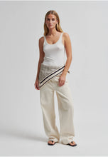 Load image into Gallery viewer, SECOND FEMALE MONOGRAM SCARF WHITECAP GRAY
