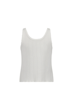 Load image into Gallery viewer, COMMONPLACE RIVIERA POINTELLE TANK CREAM
