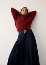 Load image into Gallery viewer, MOS THE LABEL SIA DENIM SKIRT DEEP INDIGO
