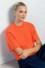 Load image into Gallery viewer, ARRIVING 18.08 | STORIES BE TOLD INTREPID BLOOD ORANGE RELAXED KNIT TEE
