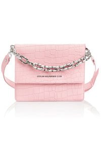 STOLEN GIRLFRIENDS CLUB BIG TROUBLE BAG BUBBLEGUM LEATHER