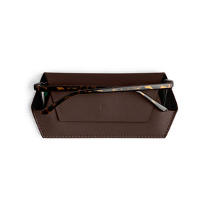 FOX & LEO GLASSES CASE CHOCOLATE