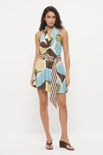 Load image into Gallery viewer, MON RENN ESSENCE MINI DRESS ABSTRACT PAINTERLY
