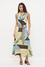 Load image into Gallery viewer, MON RENN ESSENCE DRESS ABSTRACT PAINTERLY
