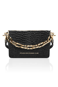 LITTLE TROUBLE BAG MATTE BLACK/GOLD