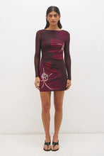 Load image into Gallery viewer, MØN RENN LIMA MINI DRESS CHERRY FLORAL
