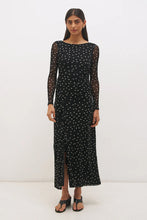 Load image into Gallery viewer, MON RENN VESPER SPOT LONG SLEEVE DRESS POLKA DOT
