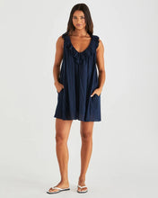 Load image into Gallery viewer, SASS BELEN RUFFLED NECK MINI DRESS
