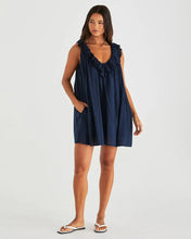 Load image into Gallery viewer, SASS BELEN RUFFLED NECK MINI DRESS
