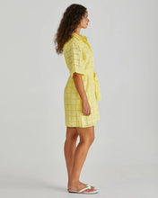 Load image into Gallery viewer, SASS HELMI BRODERIE SHIRT DRESS YELLOW
