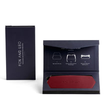 Load image into Gallery viewer, FOX &amp; LEO GLASSES CASE BURGUNDY
