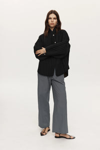 MARLE AGNES JACKET BLACK/CHOCOLATE