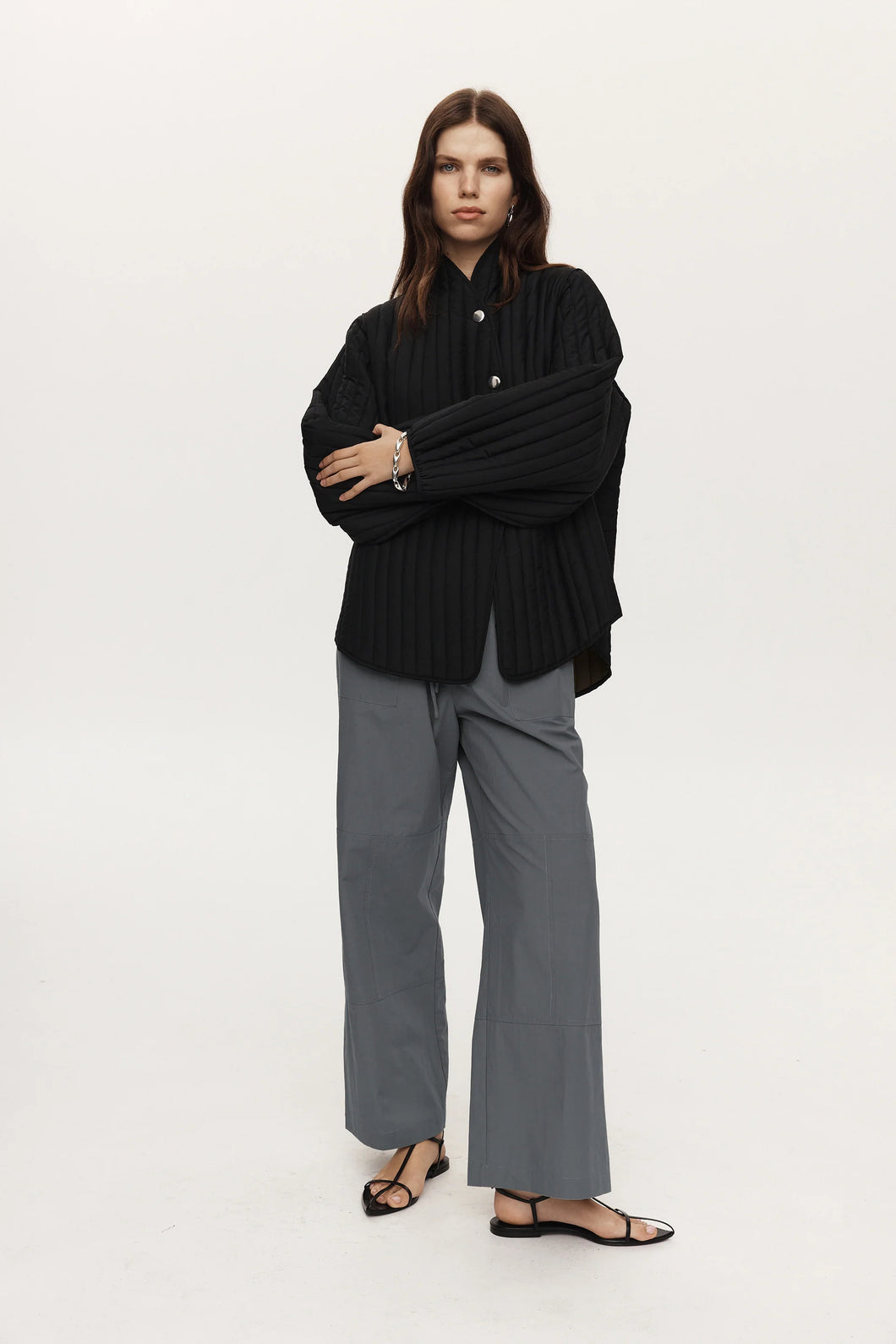 MARLE AGNES JACKET BLACK/CHOCOLATE