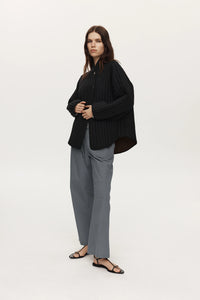 MARLE AGNES JACKET BLACK/CHOCOLATE