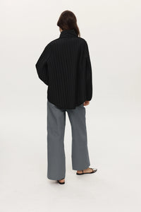 MARLE AGNES JACKET BLACK/CHOCOLATE