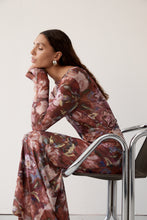 Load image into Gallery viewer, MOS THE LABEL GISELLE MESH MAXI DRESS PRINT
