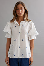 Load image into Gallery viewer, CAITLIN CRISP SOHO BLOUSE BLUEBELL VOILE
