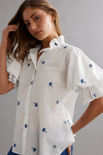Load image into Gallery viewer, CAITLIN CRISP SOHO BLOUSE BLUEBELL VOILE

