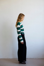 Load image into Gallery viewer, COMMONPLACE PREP STRIPE POLO DARK GREEN
