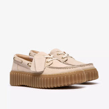 Load image into Gallery viewer, CLARKS TORHILL BOAT CREAM NUBUCK
