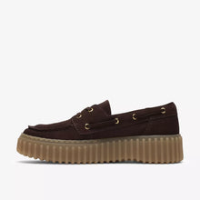 Load image into Gallery viewer, CLARKS TORHILL BOAT DARK BROWN SUEDE
