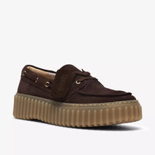 Load image into Gallery viewer, CLARKS TORHILL BOAT DARK BROWN SUEDE
