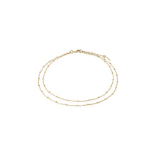 Load image into Gallery viewer, PILGRIM ELKA ANKLE CHAIN 2-IN-1 GOLD
