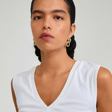 Load image into Gallery viewer, PILGRIM GOLD AGNI EARRINGS
