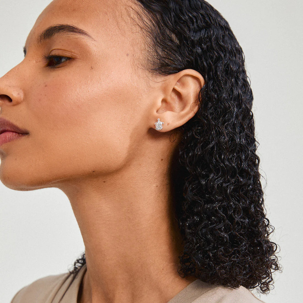 PILGRIM SILVER ARCHER EARRINGS
