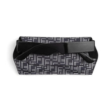 Load image into Gallery viewer, FOX &amp; LEO GLASSES CASE VEGAN LEATHER PRINT NAVY
