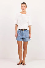 Load image into Gallery viewer, IVY + JACK KINDLY MID BLUE POCKET FRONT DENIM SHORTS
