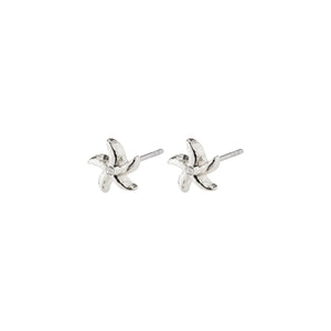 PILGRIM OAKLEY RECYCLED STARFISH EARRING SILVER