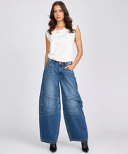 Load image into Gallery viewer, ONE TEASPOON BARREL JEANS DEEP PACIFICA BLUE
